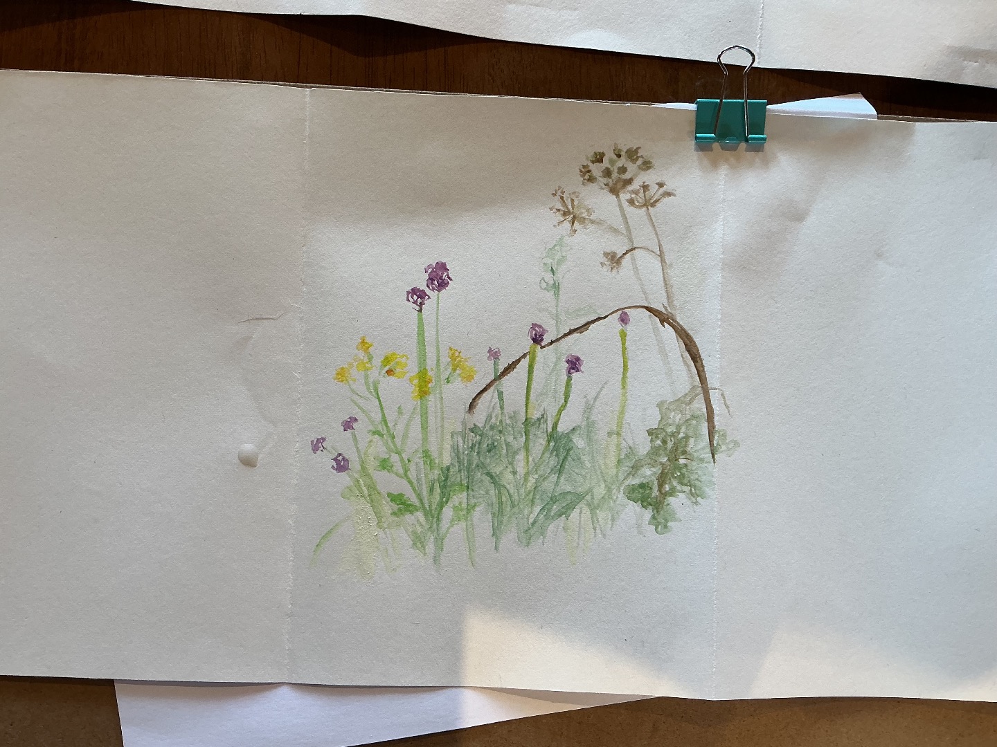 Hockney Inspired Watercolour Sketches