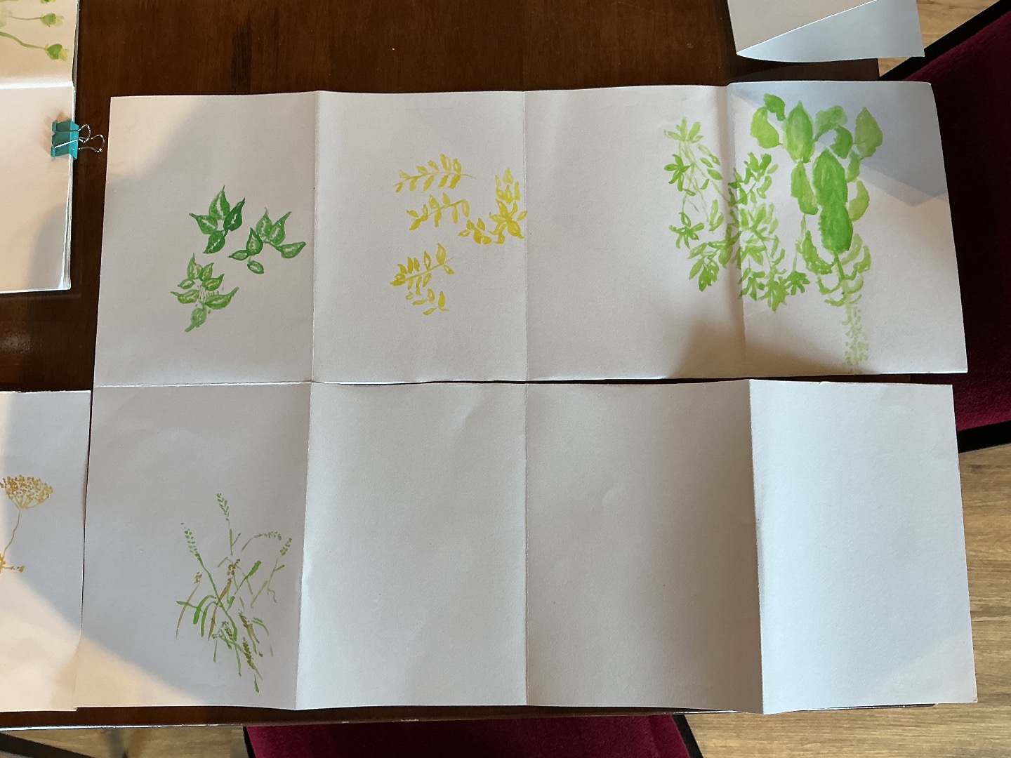 Hockney Inspired Watercolour Sketches