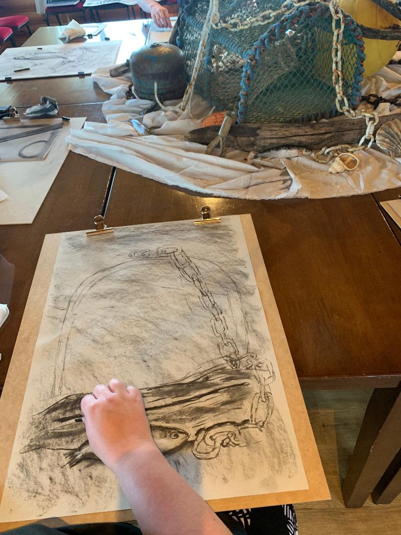 Beachcomber Charcoal Workshop, Aug 25
