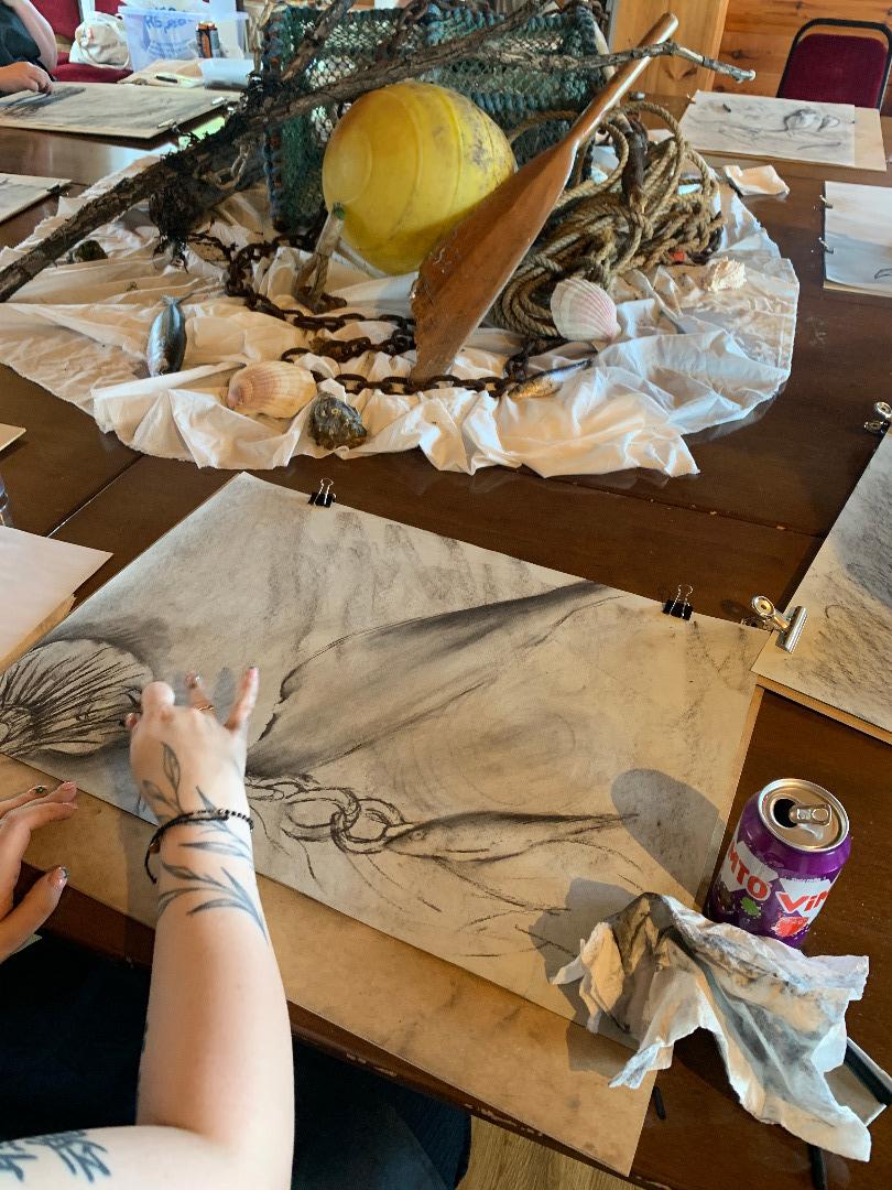 Beachcomber Charcoal Workshop, Aug 25