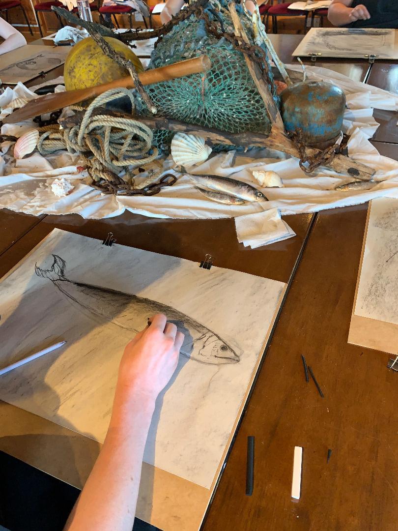 Beachcomber Charcoal Workshop, Aug 25