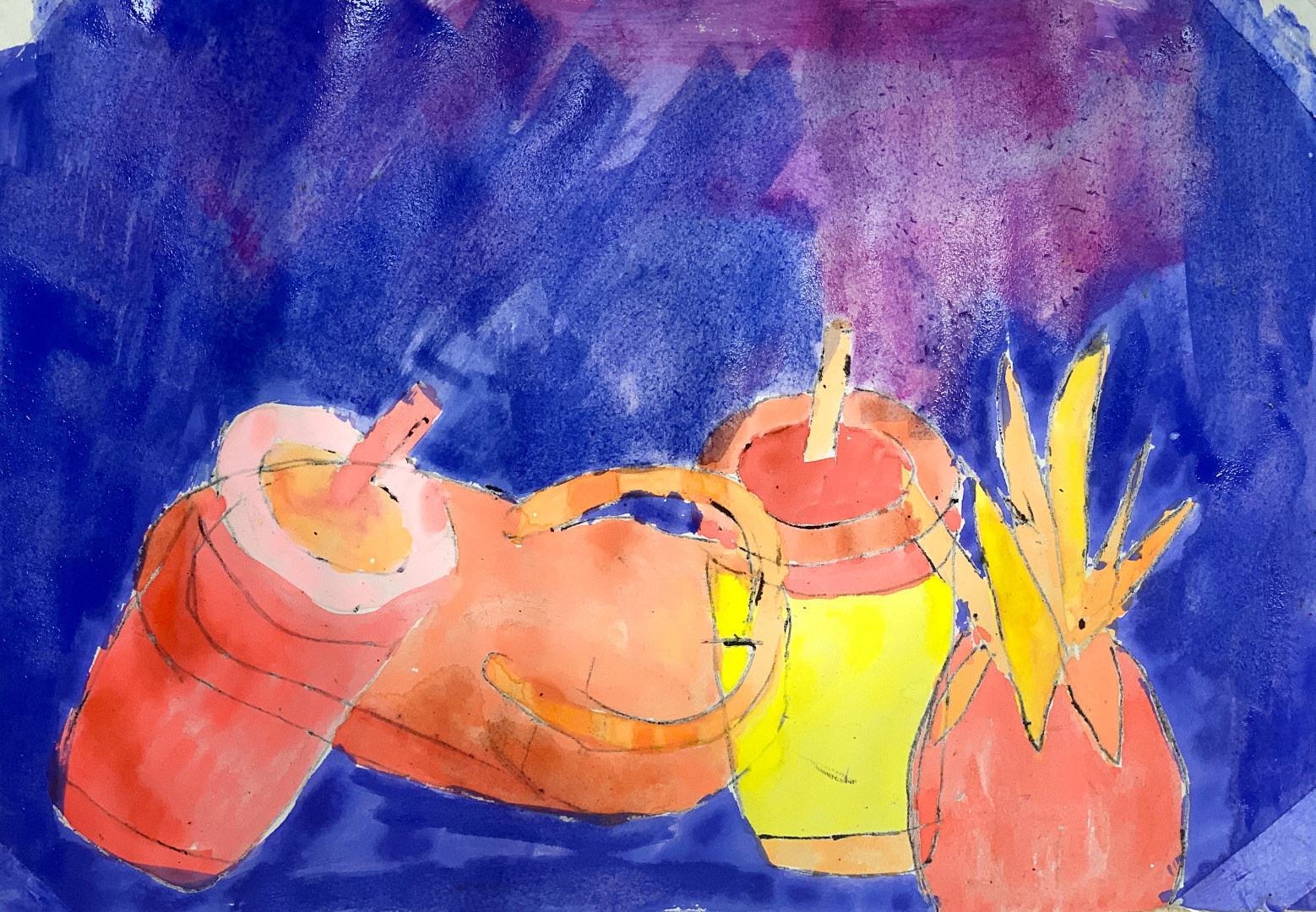 Michael Craig Martin Inspired Painting, Thursday Adult Class