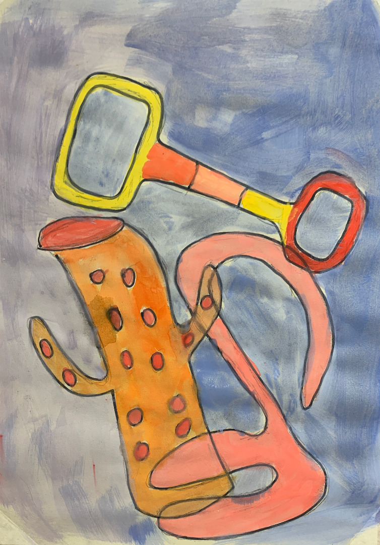 Michael Craig Martin Inspired Painting, Thursday Adult Class