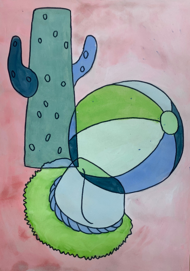 Michael Craig Martin Inspired Painting, Thursday Adult Class
