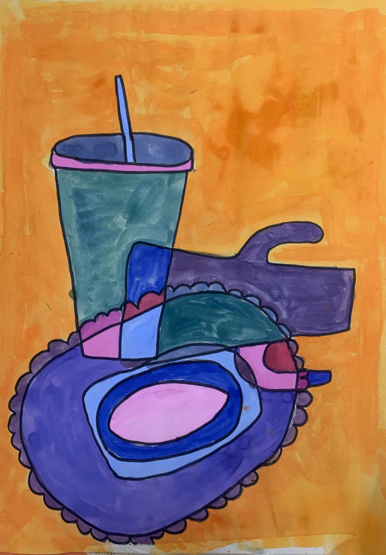 Michael Craig Martin Inspired Painting, Thursday Adult Class