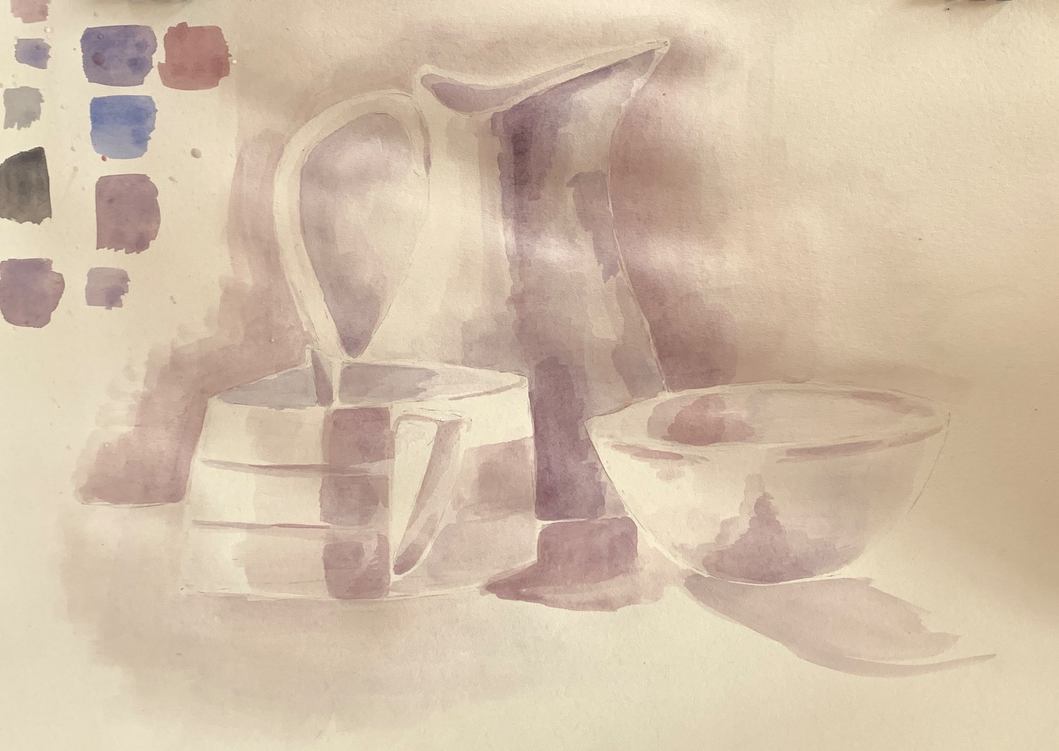 Miranda Jugs, Tone & Watercolour