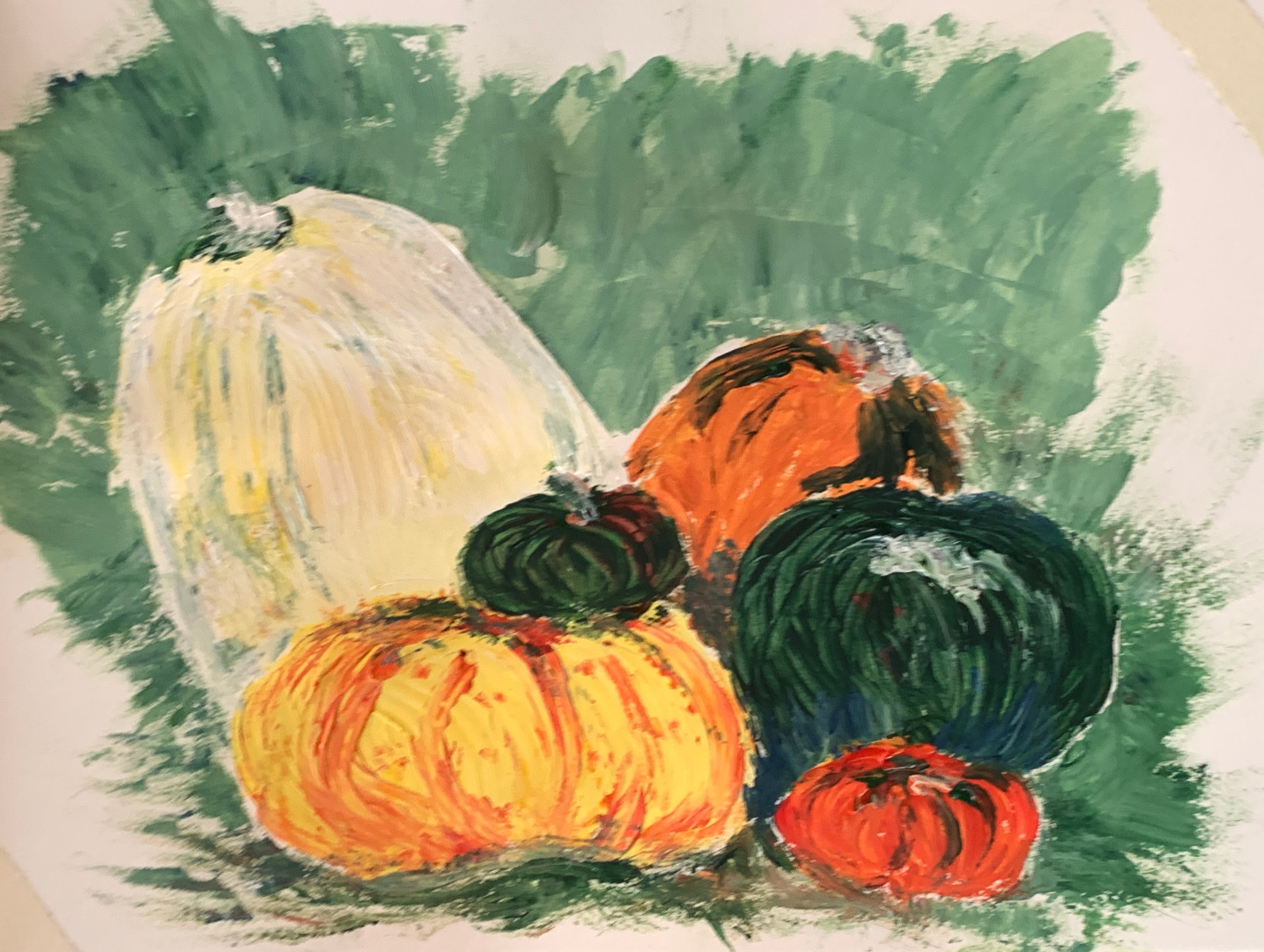 Pumpkins (painting Without Brushes!)