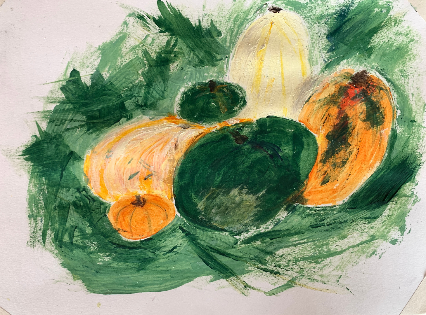Pumpkins (painting Without Brushes!)