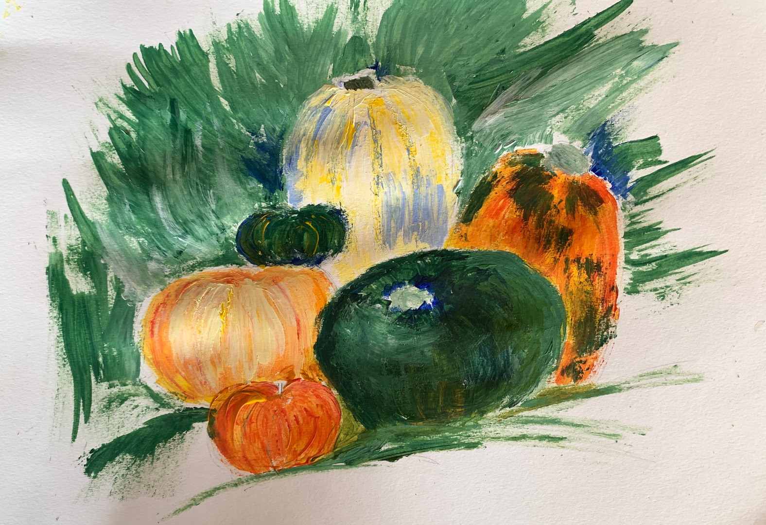 Pumpkins (painting Without Brushes!)
