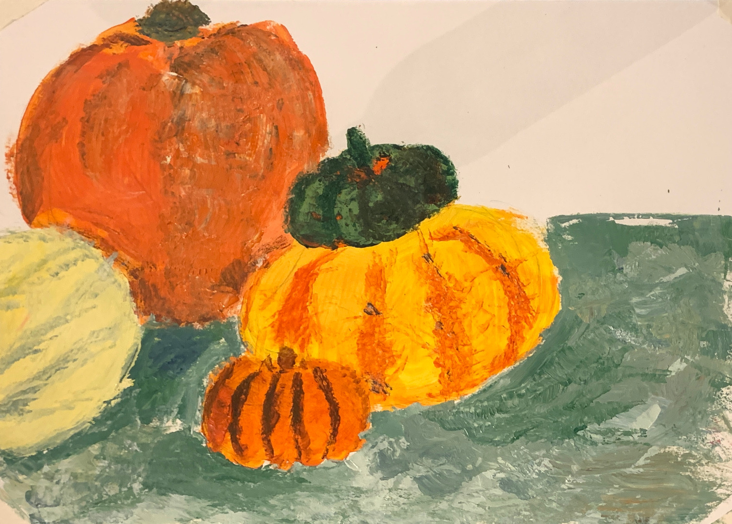 Pumpkins (painting Without Brushes!)