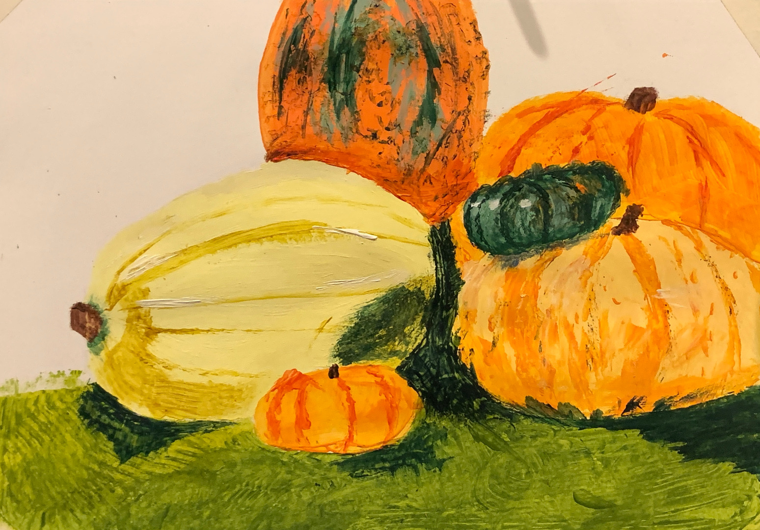 Pumpkins (painting Without Brushes!)