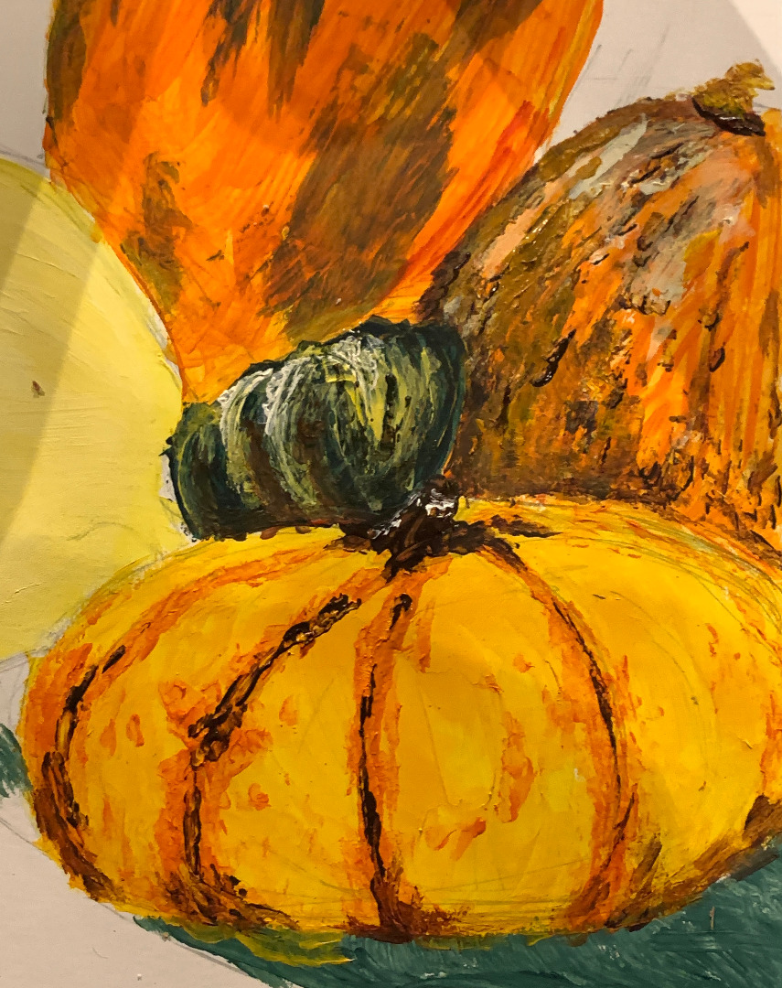 Pumpkins (painting Without Brushes!)